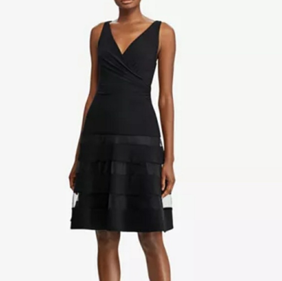 Ralph Lauren Dresses & Skirts - NWT Ralph Lauren 8 Black Goth Fit & Flare Dress!
